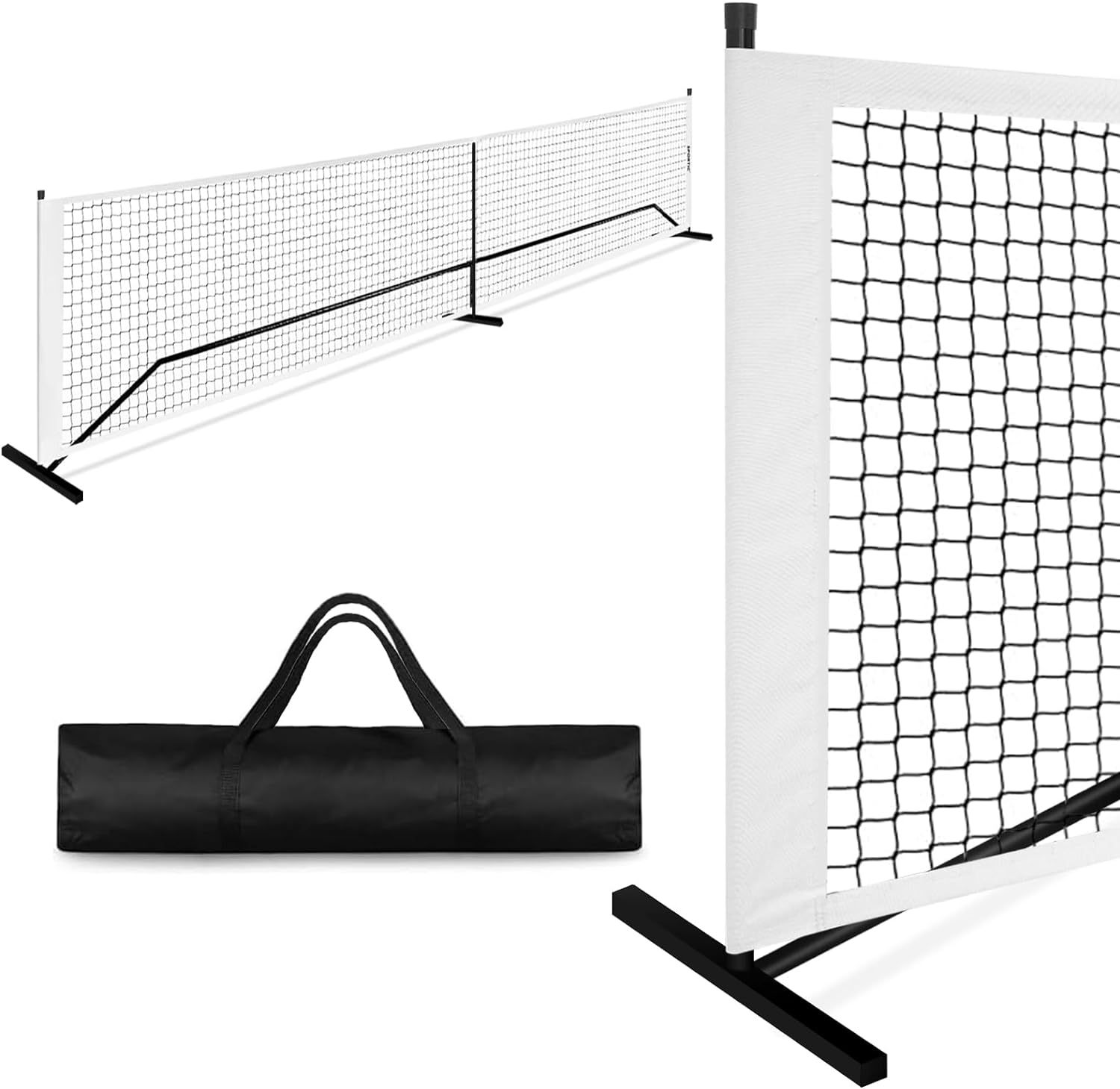 Iron Pipe Pickleball Net
 Six-wheel Portable