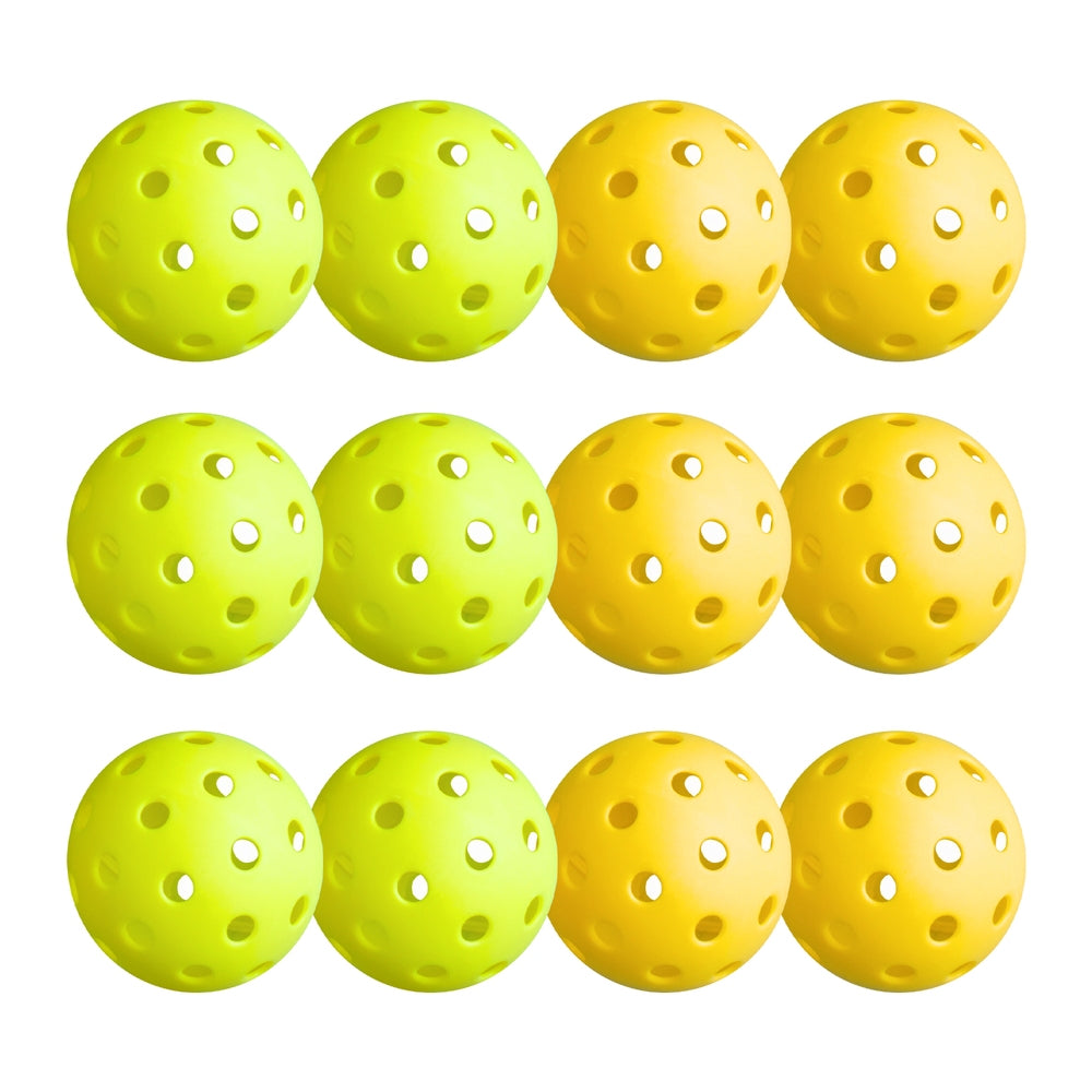 Everfit 12PC Pickleballs Set 40-Hole Design