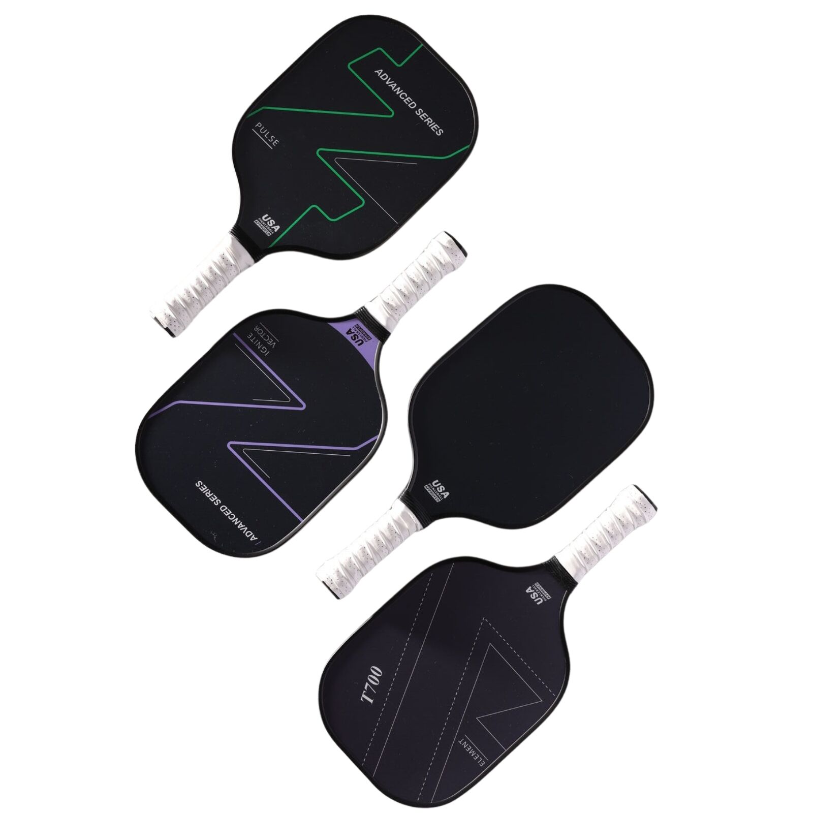 Graphite Carbon Fiber Pickleball Paddle Set – 4 Paddles