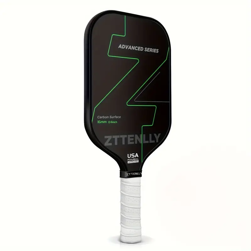 T300 Graphite Carbon Fiber Pickleball Paddle black/green