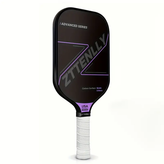 T300 Graphite Carbon Fiber Pickleball Paddle Black/purple