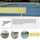 Portable 6.7m Pickleball Net Set – Heavy Duty Metal Frame with Wheels