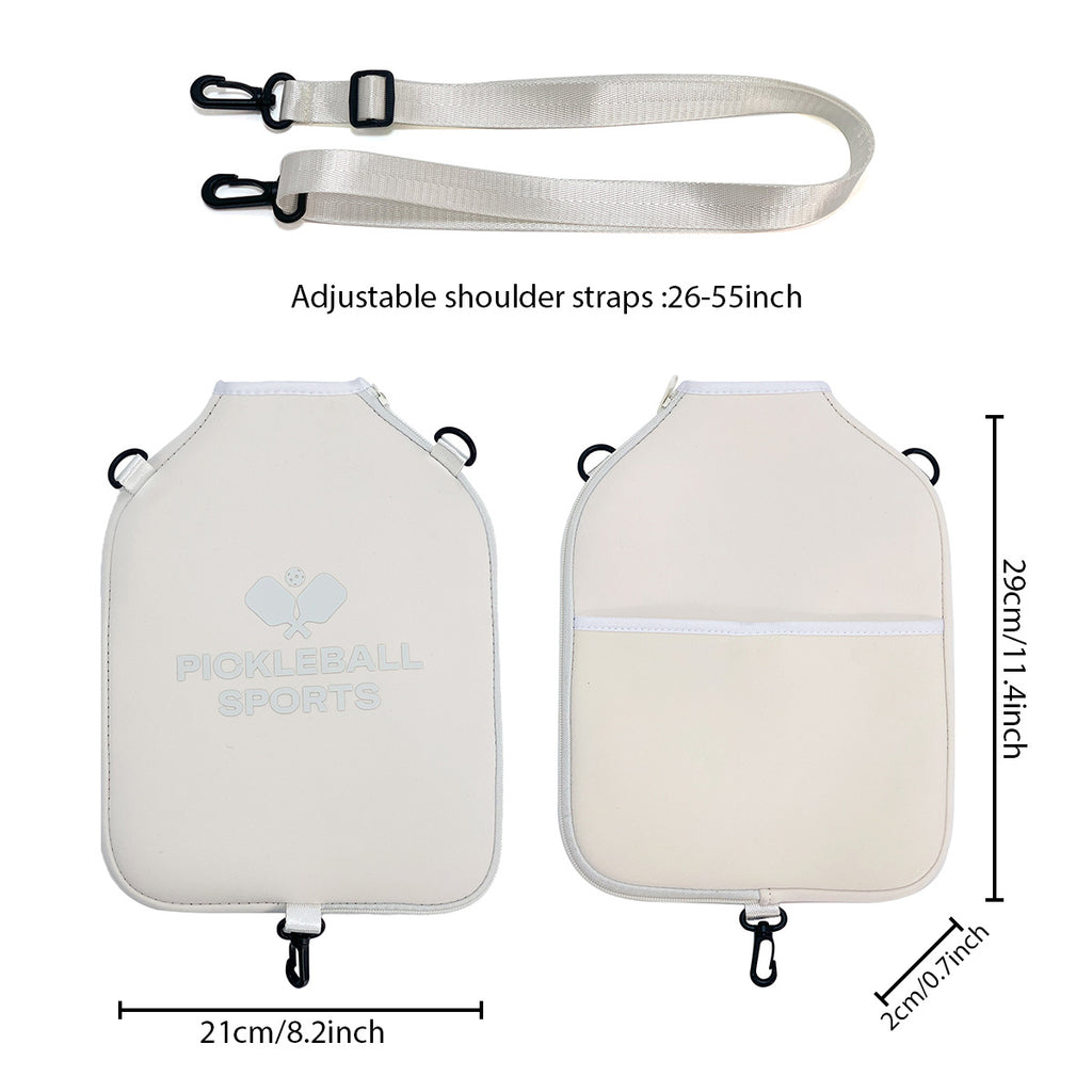 Beige Pickleball Paddle Cover