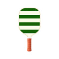 White And Green Horizontal Stripes T700 Carbon Fiber & Fiberglass Paddle