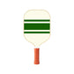 White with Green Stripes Carbon Fiber & Fiberglass Paddle