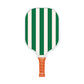 White And Green Vertical Stripes Carbon Fiber & Fiberglass Paddle