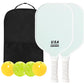 Light Green Fiberglass Paddle Set - 2 Paddles, 4 Balls, and Carry Bag