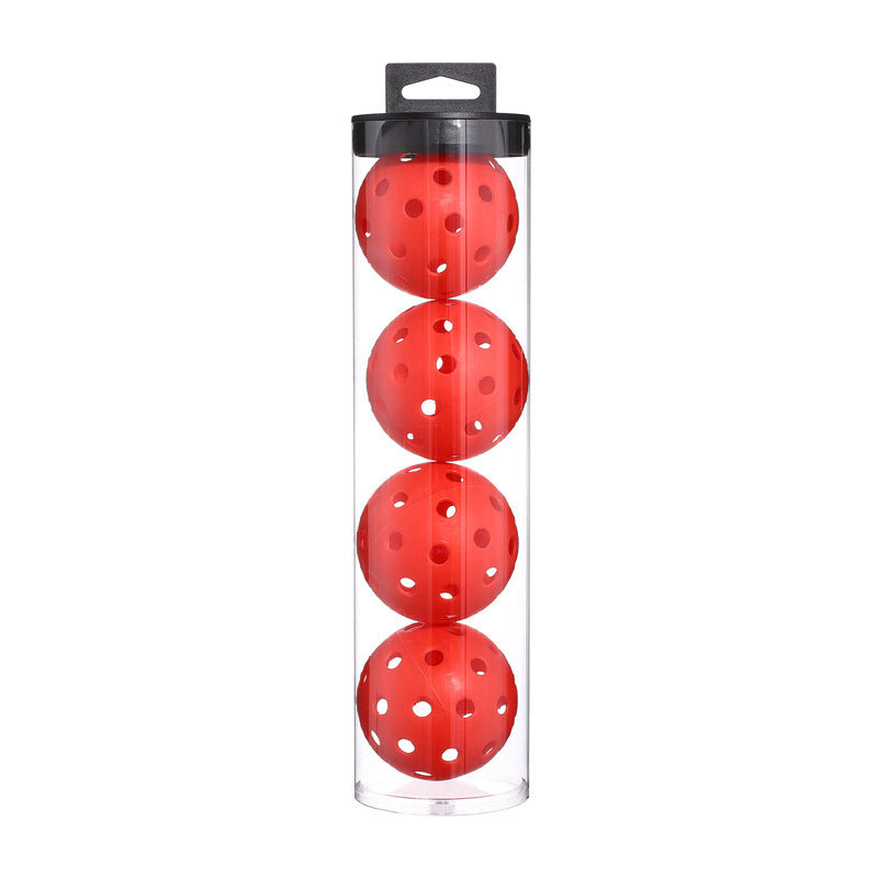 Red Pickleball Balls 4-Packs with Carry Tube x 2 (8 balls in total)
