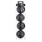 Black Pickleball Balls 4-Packs with Carry Tube x 2 (8 balls in total)