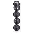 Black Pickleball Balls 4-Packs with Carry Tube x 2 (8 balls in total)