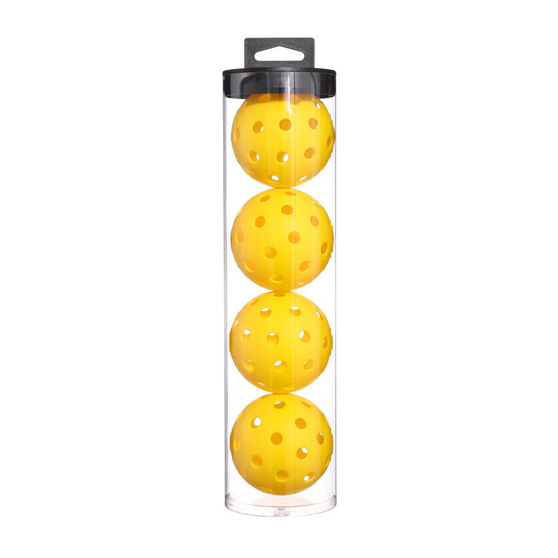 Yellow Pickleball Balls 4-Packs with Carry Tube x 2 (8 balls in total)