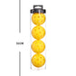 Yellow Pickleball Balls 4-Packs with Carry Tube x 2 (8 balls in total)