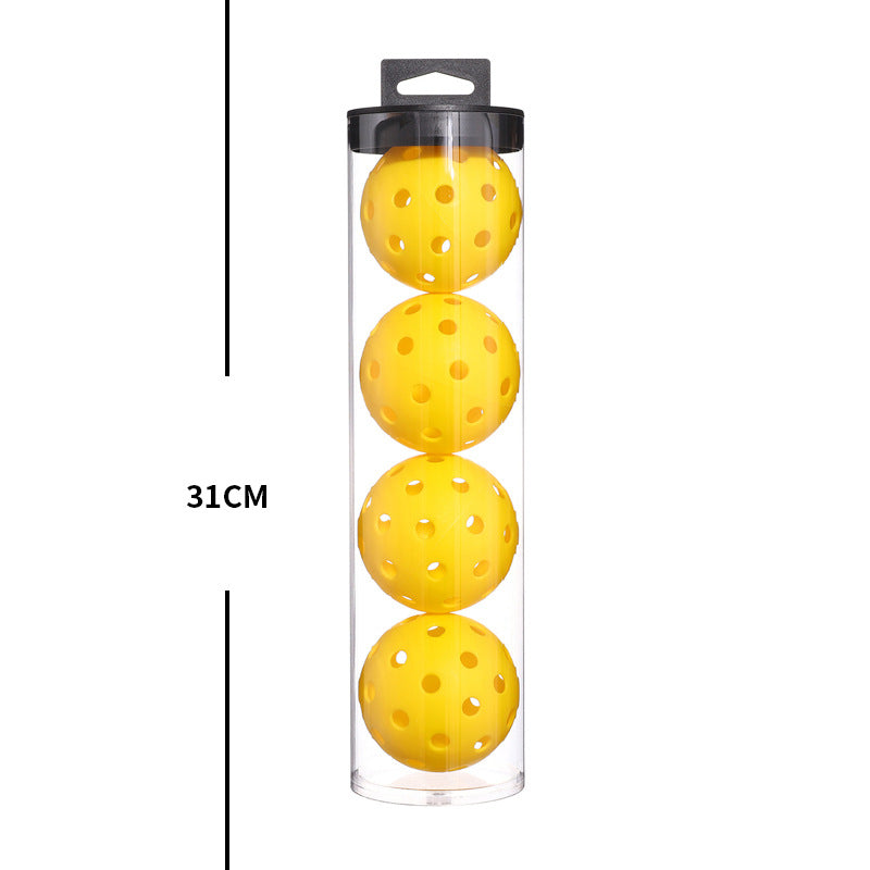 Yellow Pickleball Balls 4-Packs with Carry Tube x 2 (8 balls in total)