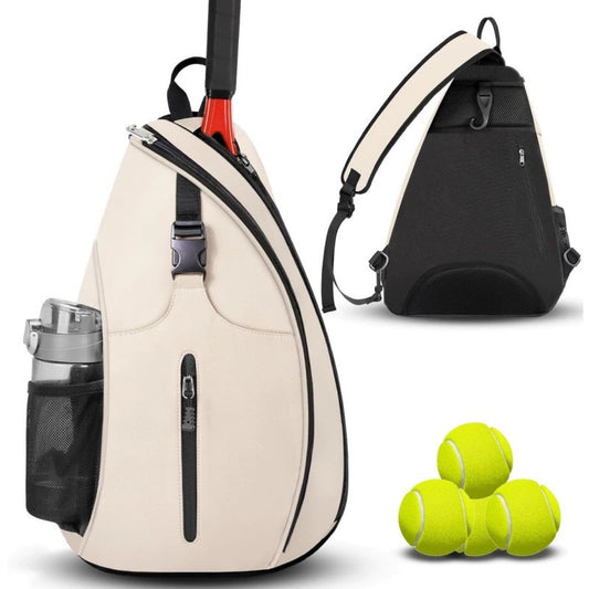 Beige Pickleball Sling Bag