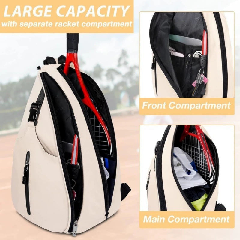 Beige Pickleball Sling Bag
