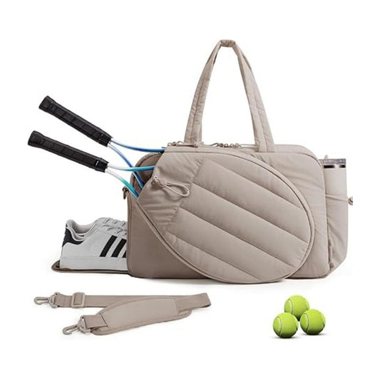 Khaki Pickleball Tote Bag