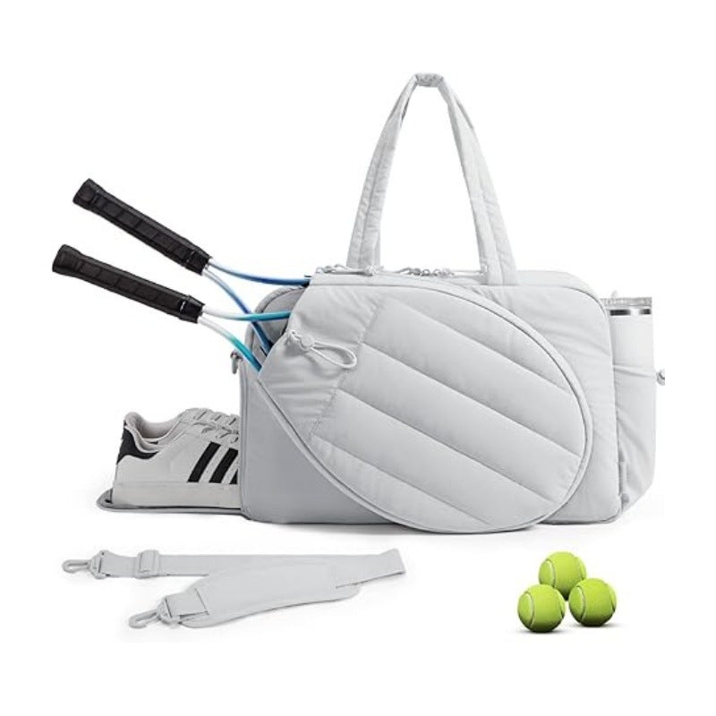 Light-Grey Pickleball Tote Bag