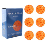 Orange 40 Hole Pickleball Balls – 6 Pack