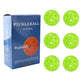 Green 40 Hole Pickleball balls - 6 pack