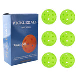 Green 40 Hole Pickleball balls - 6 pack