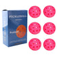 Pink 40 Hole Pickleball Balls - 6 pack