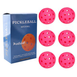 Pink 40 Hole Pickleball Balls - 6 pack