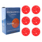 Red 40 Hole Pickleball Balls - 6 pack