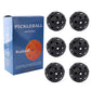 Black 40 Hole Pickleball Balls - 6 pack