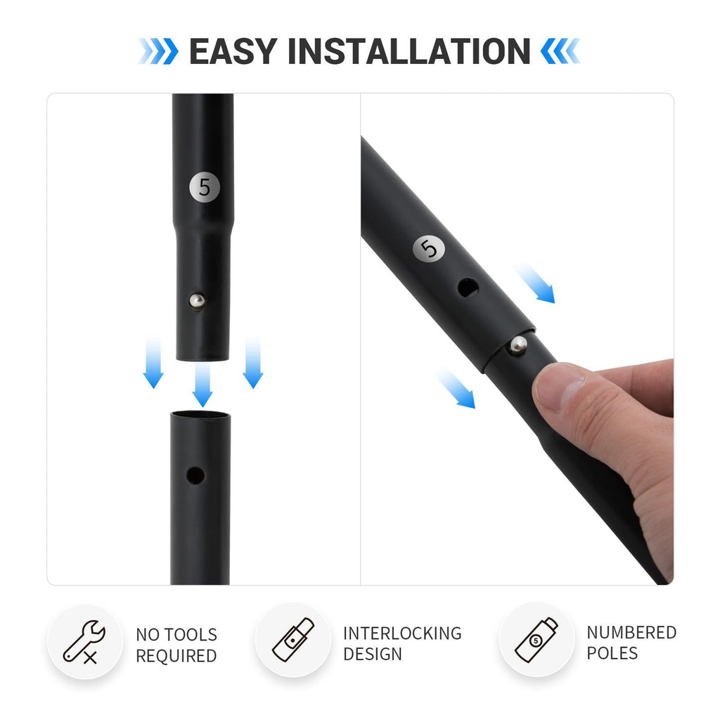 Iron Pipe Pickleball Net
 Six-wheel Portable