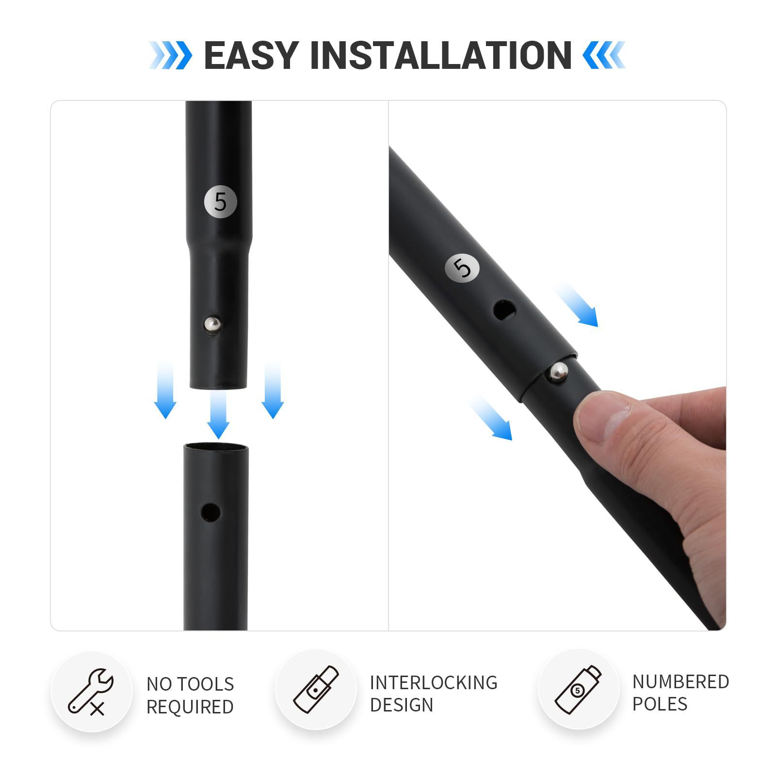 Iron Pipe Pickleball Net
 Six-wheel Portable